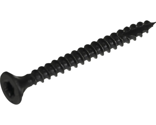 Spanplattenschraube Senkkopf m. I-Stern und Schneidkerbe 4x30 mm HCP schwarz 100 Stück