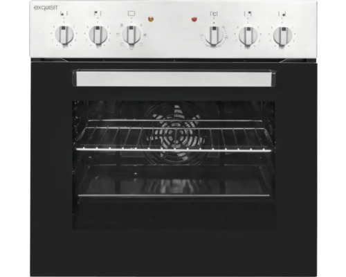 Backofen mit Drehknöpfen und Gitter