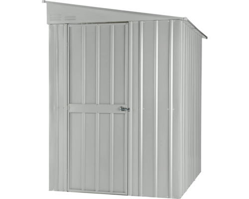 Metall Gerätehaus mit Pultdach und abschließbarer Tür