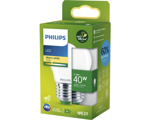 Philips LED Lampe mit E27 Sockel in der Verpackung