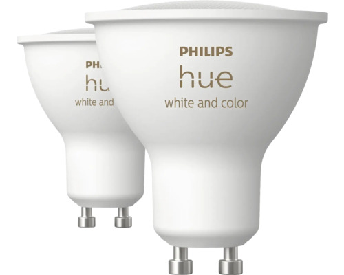 Philips hue WCA Spot dimmbar GU10/4,2W white & Color 2 Stück
