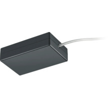 Schwarzer LED Trafo mit Kabel