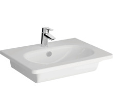 Waschbecken aus Keramik mit Armatur