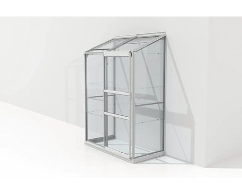 Wandgewächshaus mit Regalböden