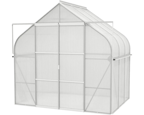 Gewächshaus mit Polycarbonatplatten und Aluminiumrahmen