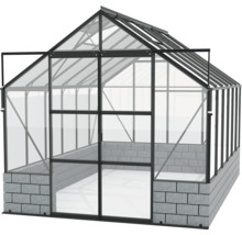 Gewächshaus mit Aluminiumrahmen und Fundament