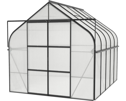 Gewächshaus mit geöffneter Tür