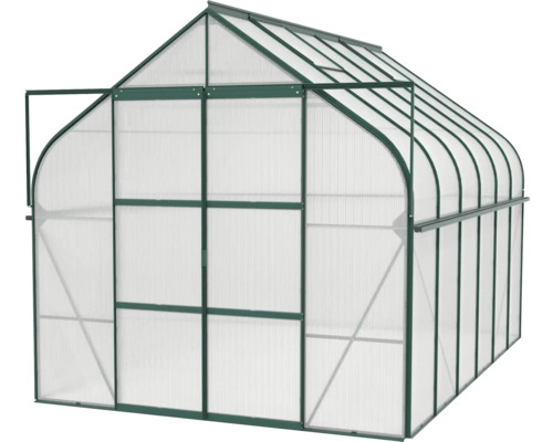 Gewächshaus mit Polycarbonatplatten und Aluminiumrahmen