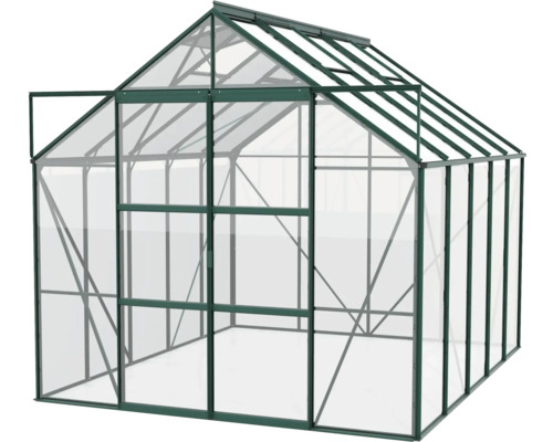 Gewächshaus mit geöffneter Tür