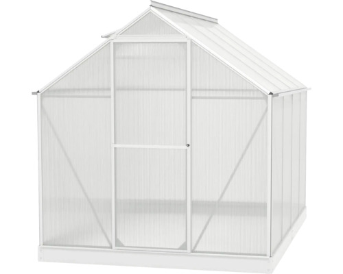 Gewächshaus mit Tür aus Polycarbonat