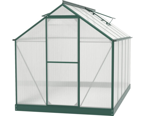 Gewächshaus mit Polycarbonatplatten und Aluminiumrahmen