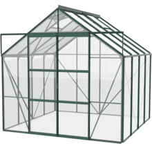 Gewächshaus Vitavia Uranus 6700 Einscheibensicherheitsglas 3 mm 257x258 cm grün
