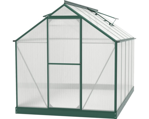 Gewächshaus mit Rahmen und transparenten Wänden