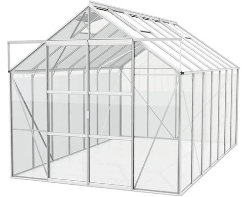 Gewächshaus mit geöffneter Tür