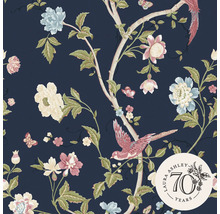 Laura Ashley Tapete mit Blumen-, Vogel- und Schmetterlingsmuster