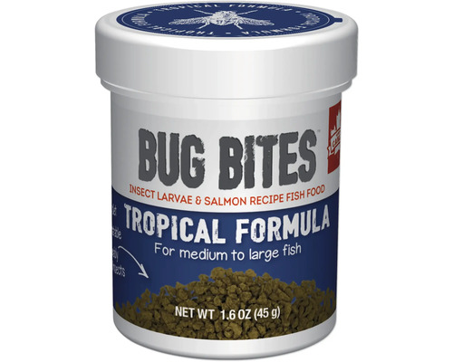 Granulatfutter Aquarium Fluval Bug Bites Tropische Fische M-L 45 g Granulat für Süßwasserfische mit hohem Insektenanteil Granulatfutter Aquarium Fluval Bug Bites Tropische Fische M-L 45 g Granulat für Süßwasserfische mit hohem Insektenanteil