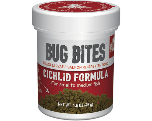 Granulatfutter Aquarium Fluval Bug Bites Cichliden S-M 45 g Granulat für Cichliden mit hohem Insektenanteil Granulatfutter Aquarium Fluval Bug Bites Cichliden S-M 45 g Granulat für Cichliden mit hohem Insektenanteil