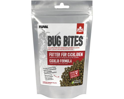 Granulatfutter Aquarium Fluval Bug Bites Cichliden M-L 100 g Pellets für Cichliden mit hohem Insektenanteil Granulatfutter Aquarium Fluval Bug Bites Cichliden M-L 100 g Pellets für Cichliden mit hohem Insektenanteil