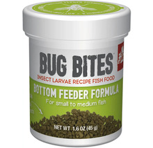 Bug Bites Insektenlarven Rezept Fischfutter für Bodenfresser, Nettogewicht 45 Gramm