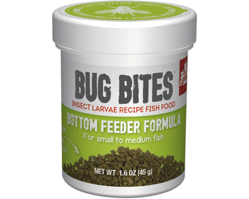 Granulatfutter Aquarium Fluval Bug Bites Bodenfressender S-M 45 g für am Boden fressende Fische mit hohem Insektenanteil Granulatfutter Aquarium Fluval Bug Bites Bodenfressender S-M 45 g für am Boden fressende Fische mit hohem Insektenanteil
