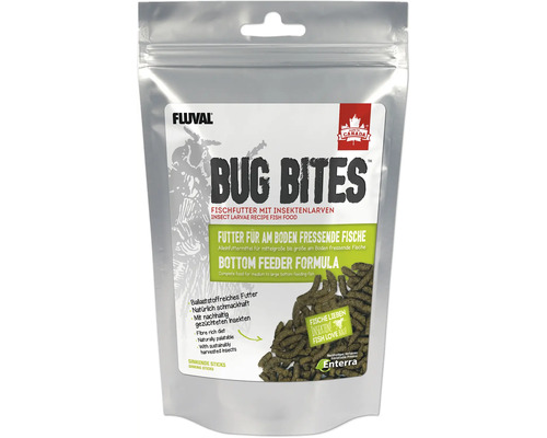 Trockenfutter Aquarium Fluval Bug Bites Bodenfresser 130 g Sticks für am Boden fressende Fische mit hohem Insektenanteil Trockenfutter Aquarium Fluval Bug Bites Bodenfresser 130 g Sticks für am Boden fressende Fische mit hohem Insektenanteil
