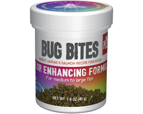 Granulatfutter Aquarium Fluval Bug Bites Colour Enhancing Futter M-L 45 g farbverstärkendes Granulat für Süßwasserfische mit hohem Insektenanteil Granulatfutter Aquarium Fluval Bug Bites Colour Enhancing Futter M-L 45 g farbverstärkendes Granulat für Süßwasserfische mit hohem Insektenanteil