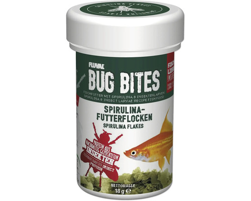 Flockenfutter Aquarium Fluval Bug Bites Spirulina Flakes 100 ml Spirulina Algen Futterflocken mit hohem Insektenanteil Flockenfutter Aquarium Fluval Bug Bites Spirulina Flakes 100 ml Spirulina Algen Futterflocken mit hohem Insektenanteil