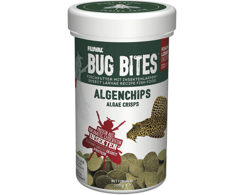 Trockenfutter Aquarium Fluval Bug Bites Algae Wafers 250 ml Algenchips mit hohem Insektenanteil Trockenfutter Aquarium Fluval Bug Bites Algae Wafers 250 ml Algenchips mit hohem Insektenanteil
