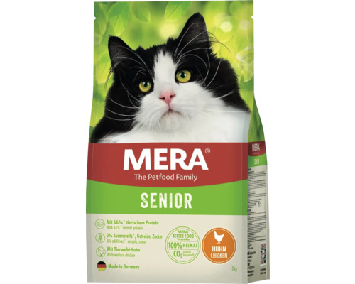 Katzenfutter trocken Mera Cats Senior Huhn 2 kg