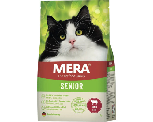 Katzenfutter trocken Mera Cats Senior Rind 2 kg