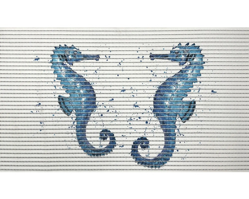 Anti-Rusch-Matte Sympa-Nova Seahorses 80x48 cm