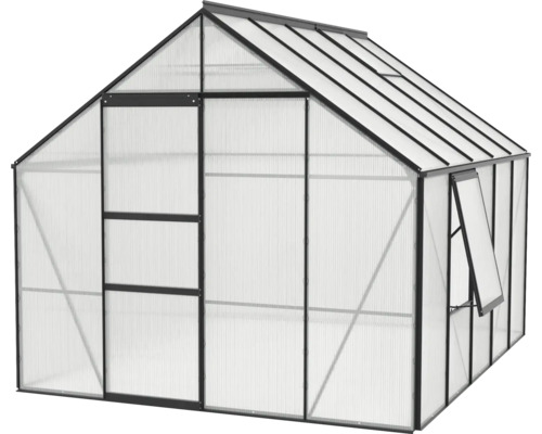 Gewächshaus mit Polycarbonatplatten und Aluminiumrahmen