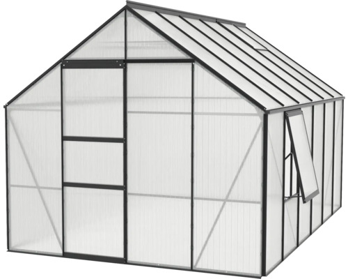 Gewächshaus mit Tür und Fenster