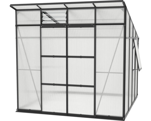 Gewächshaus mit Fenster und Lüftung