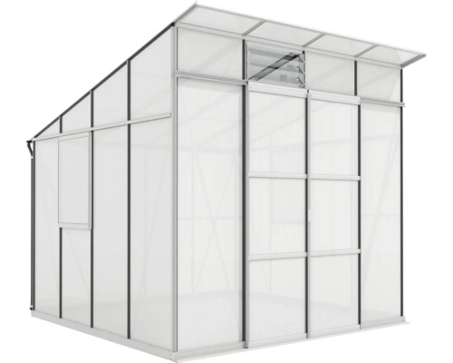 Gewächshaus mit Fenster und Schiebetür