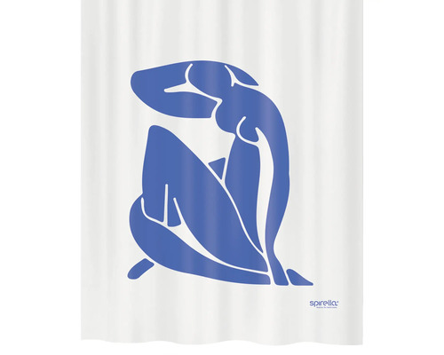 Duschvorhang mit weiblicher Akt-Abbildung
