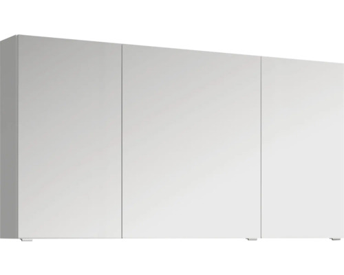 Jungborn Spiegelschrank VENTITRE 120 x 17 x 70,3 cm weiß glanz 3-türig J850.091250 Hängender Badezimmerschrank mit drei Türen