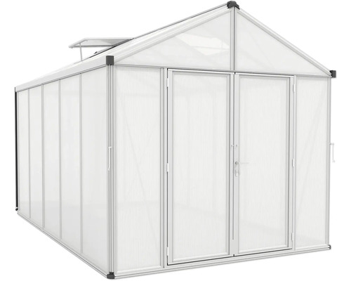 Gewächshaus mit Doppeltür und Lüftungsfenster