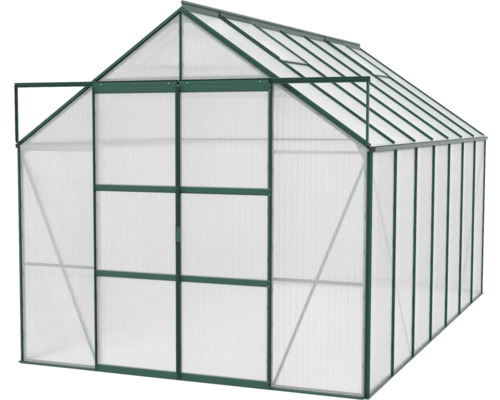 Gewächshaus mit transparenten Wänden und Dach