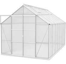 Gewächshaus mit Aluminiumrahmen und transparenten Paneelen