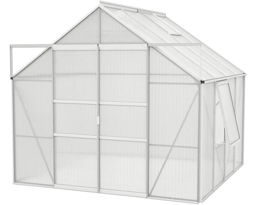 Gewächshaus mit Polycarbonatplatten und Aluminiumrahmen