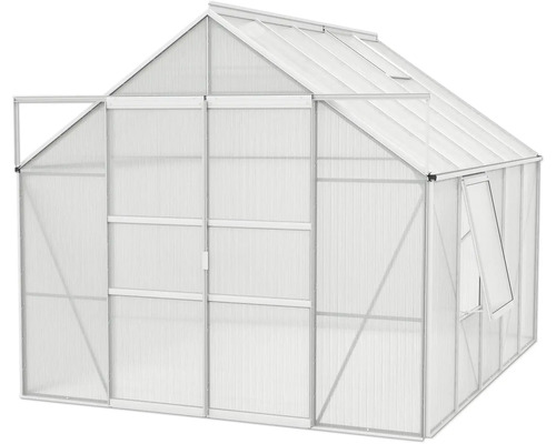 Gewächshaus mit Polycarbonatplatten und Aluminiumrahmen