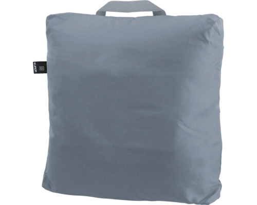 Grauer Kissenbezug mit Tragegriff