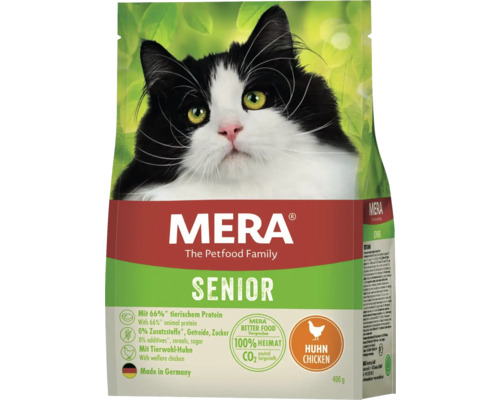 Katzenfutter trocken Mera Cats Senior Huhn 400g