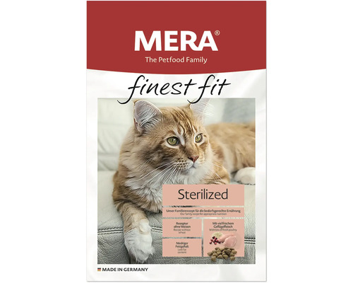 Katzenfutter trocken Mera Finest Fit Adult Sterilized 400 g