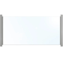 Glas-Windschutz mit Aluminiumrahmen