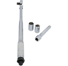 1/2" Drehmomentschlüssel cartrend, 40 - 210 Nm inkl. 2 Stecknüssen (17 und 19 mm)