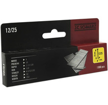 J.C. Schwarz Heftklammern 12/25, Packung mit 1000 Stück