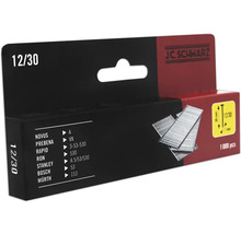 J.C. Schwarz Klammern 12/30, Packung mit 1000 Stück