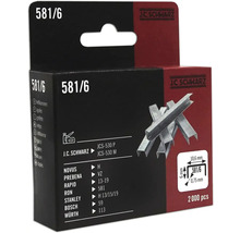 J.C. Schwarz Heftklammern 581/6, 2000 Stück